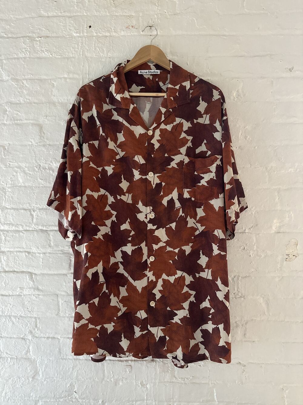 Acne Studios 'Leaves' Camp Collar Shirt